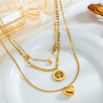 Multi-layer Tree Of Life Pendant Necklace