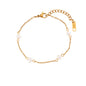 Pearl Gold Chain Bracelet & Necklace