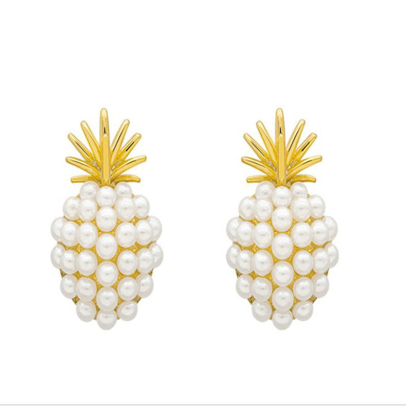 Pineapple & Starfish Pearl Earrings
