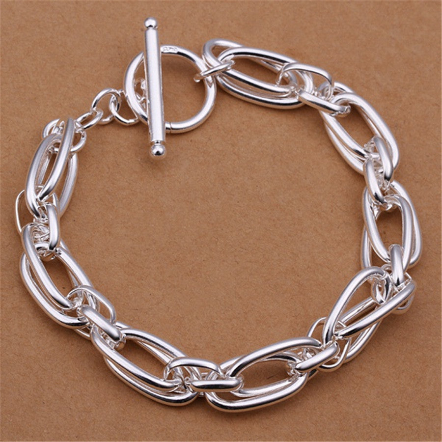 Silver Chain Plated Bracelet