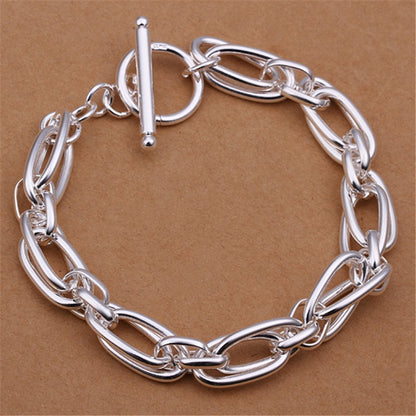 Silver Chain Plated Bracelet