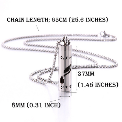 Aromatherapy Perfume Necklace with 1 Cotton Pad