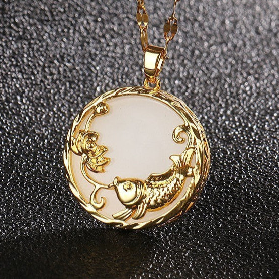 Autumn & Winter Gold-Plated Titanium Steel Necklace