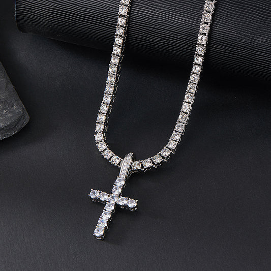 Diamond Cross Pendant Necklace