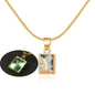 Luminous Pendant 26 Letter Square Necklace
