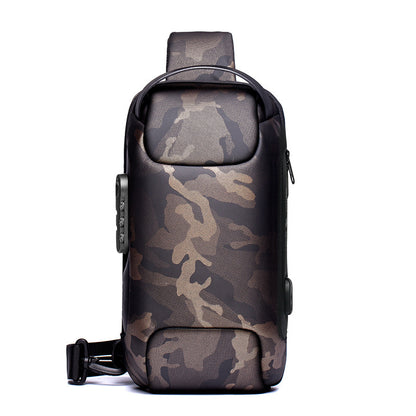 Waterproof USB Crossbody Shoulder Sling Bag