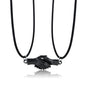 Holding Hands Couple Necklace, 2Pc Set