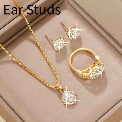 Luxury Diamond-Inspired Jewelry Set