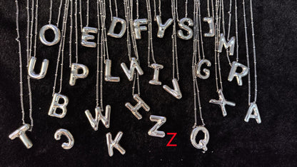 Glossy Letters Pendant Necklace