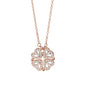 Four-Leaf Clover Heart Pendant Necklace