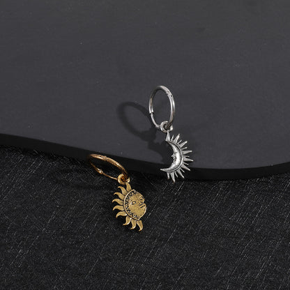 Sun and Moon Couple’s Necklace & Earrings