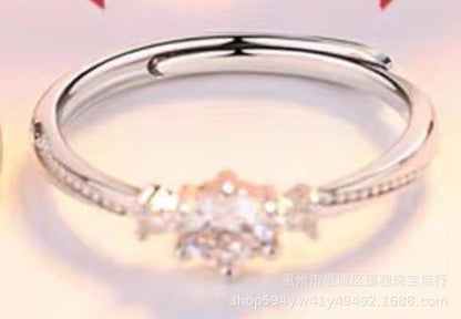 Him & Her Sterling Silver Couple Rings – Adjustable