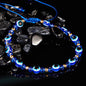Evil Eye Crystal Beaded Adjustable Bracelet