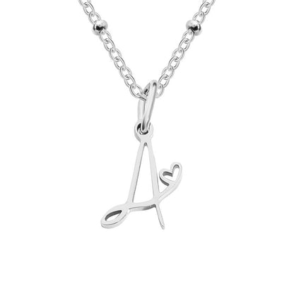 A-Z Personalized 26 Letter Pendant Necklace