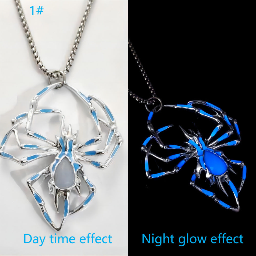 Luminous Spider Necklace