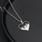 Love Flame Couple Necklace Stainless Steel