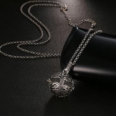Tree of Life Perfume Locket Pendant Necklace