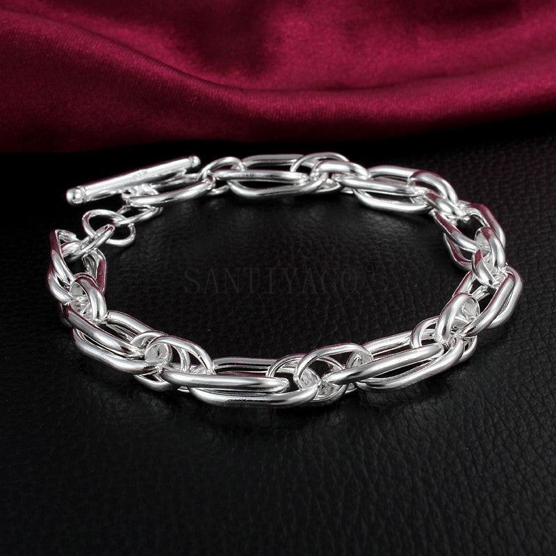 Silver Chain Plated Bracelet