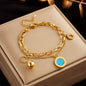 Double Layer Bracelet Gold