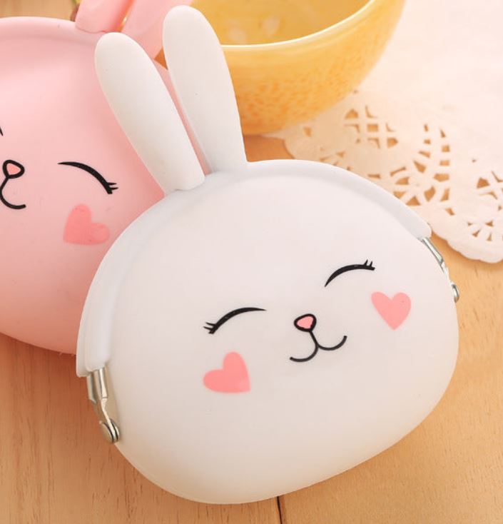 Cute Cartoon Silicone Rabbit Coin Purse
