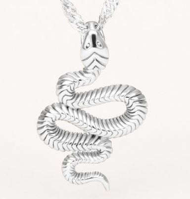 Snake Necklace, Gold, Silver, and Rose Gold