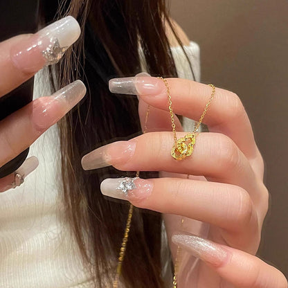 Women's Ice Gourd Pendant Necklace