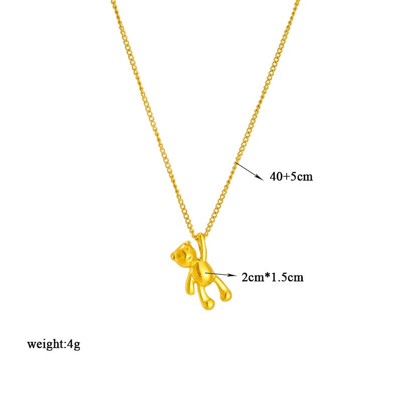Cute Cartoon Bear Necklace