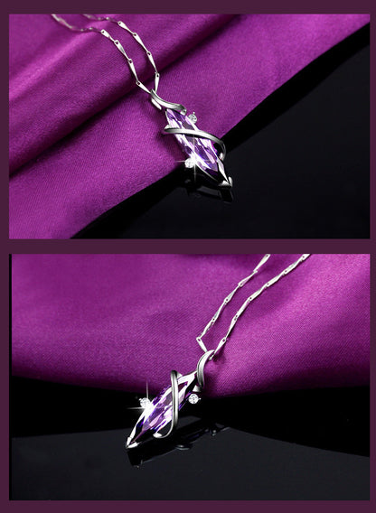 Purple Amethyst Necklace