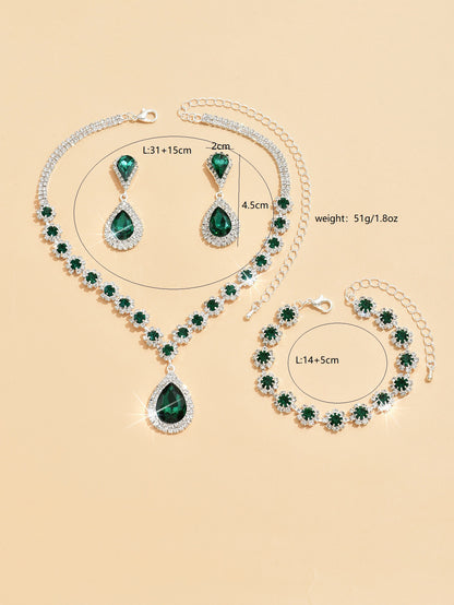 Sun and Moon Universe Rhinestone Jewelry Set