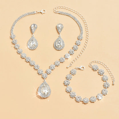 Sun and Moon Universe Rhinestone Jewelry Set