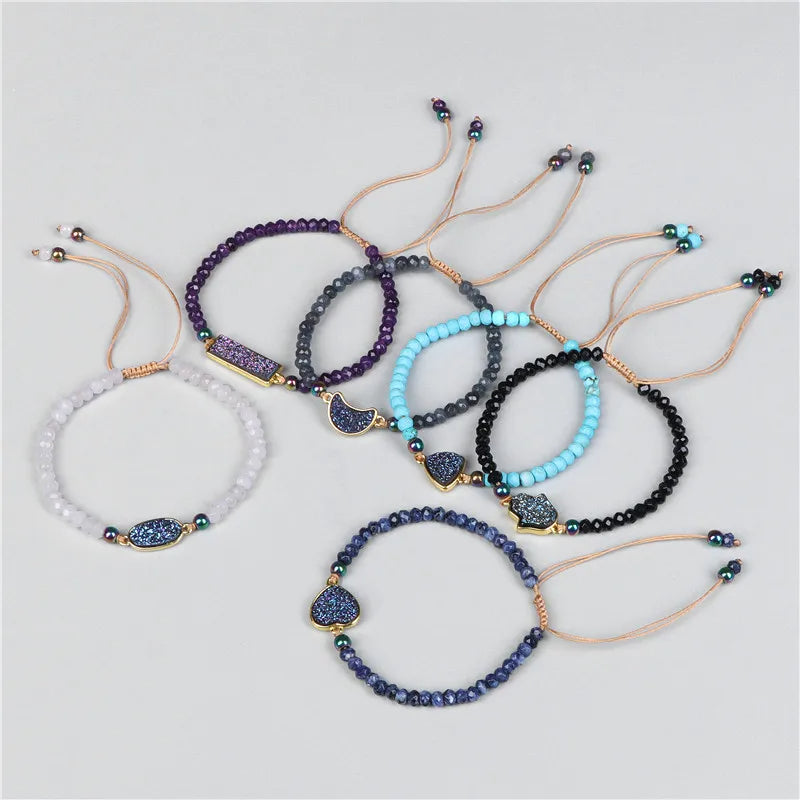 Natural Stone Woven Bracelet for Men & Women