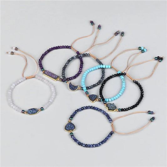 Natural Stone Woven Bracelet for Men & Women
