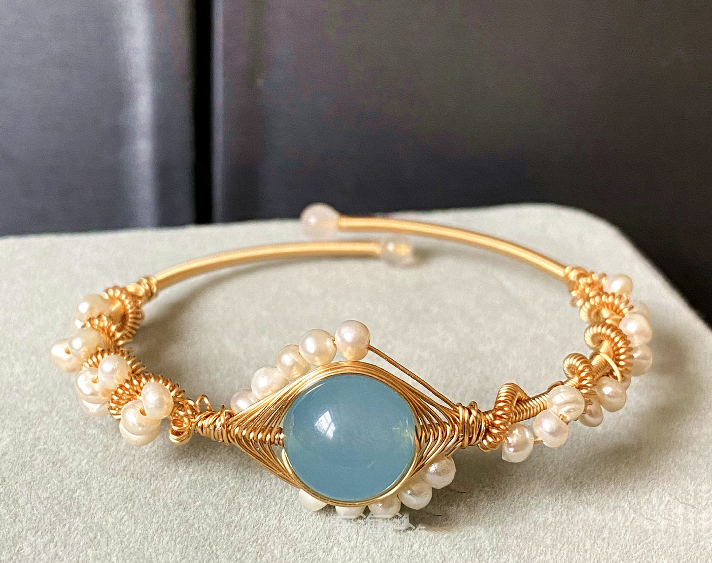 Gold Plated Pearl Bracelet