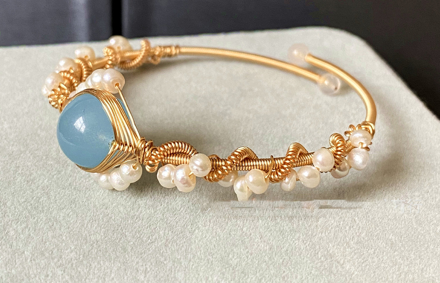 Gold Plated Pearl Bracelet