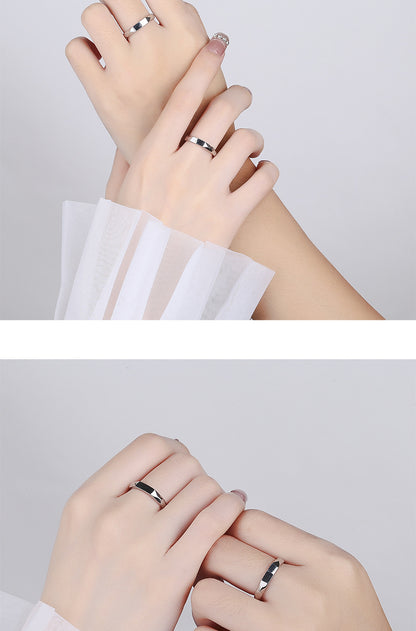 I Love You Projection Adjustable Couple Rings