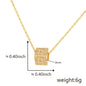 Cube 26 A-Z English Letter Pendant Necklaces