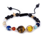 Universe Galaxy Eight Planets Beads Bracelet
