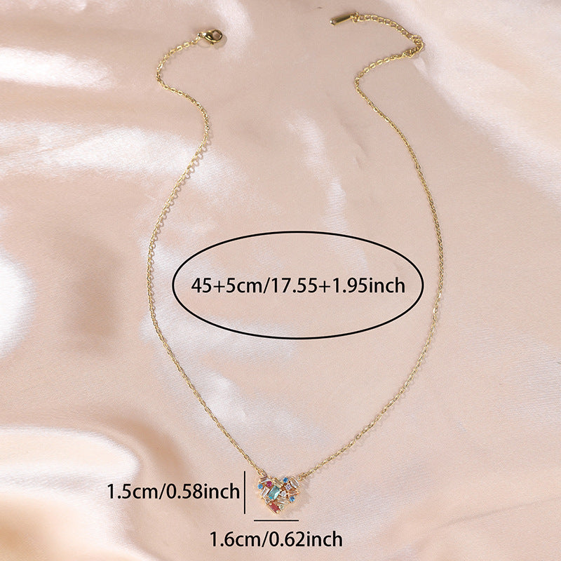 Personality Simple Style Heart Necklace