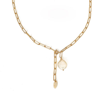 Irregular Shaped Pearl Necklace