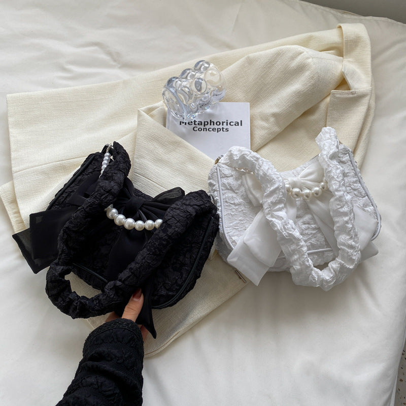 Pearl Bow Underarm Bag
