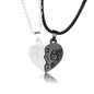 Holding Hands Couple Necklace, 2Pc Set