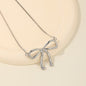 Sweet Light Luxury Bow Necklace for