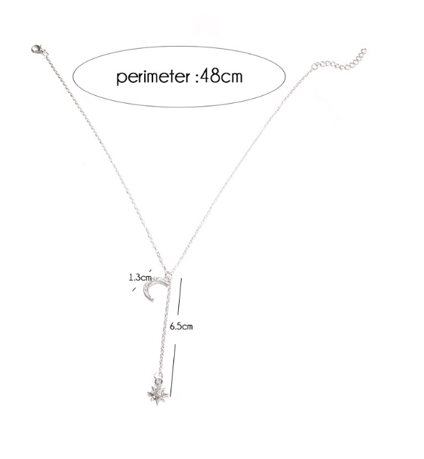 Retro Moon and Sun Pendant Necklace