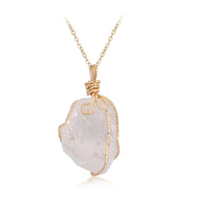 Natural Stone Pendant Necklace