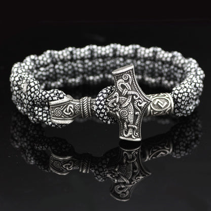 Vintage Thor’s Hammer Braided Bracelet