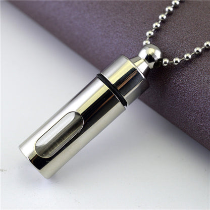 Perfume Bottle Pendant Necklace