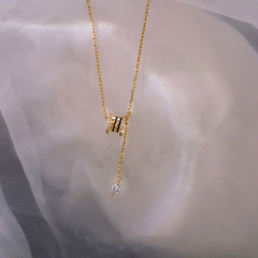 Diamond Drum Choker Necklace