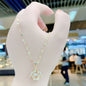 Perfume Bottle Pendant Zircon Necklaces