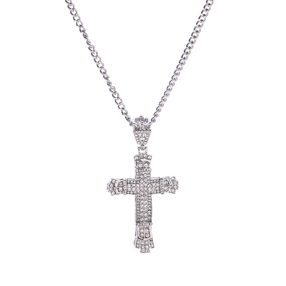 Iced Out  Cross Necklace