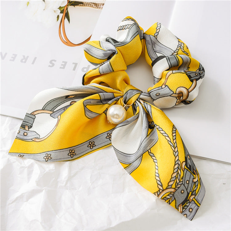 Pearl Pendant Bow Hair Band